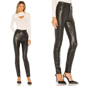 MOTHER The Super Swooner Vegan Leather Pant Faux Show